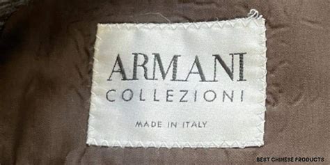 produzione armani in cina